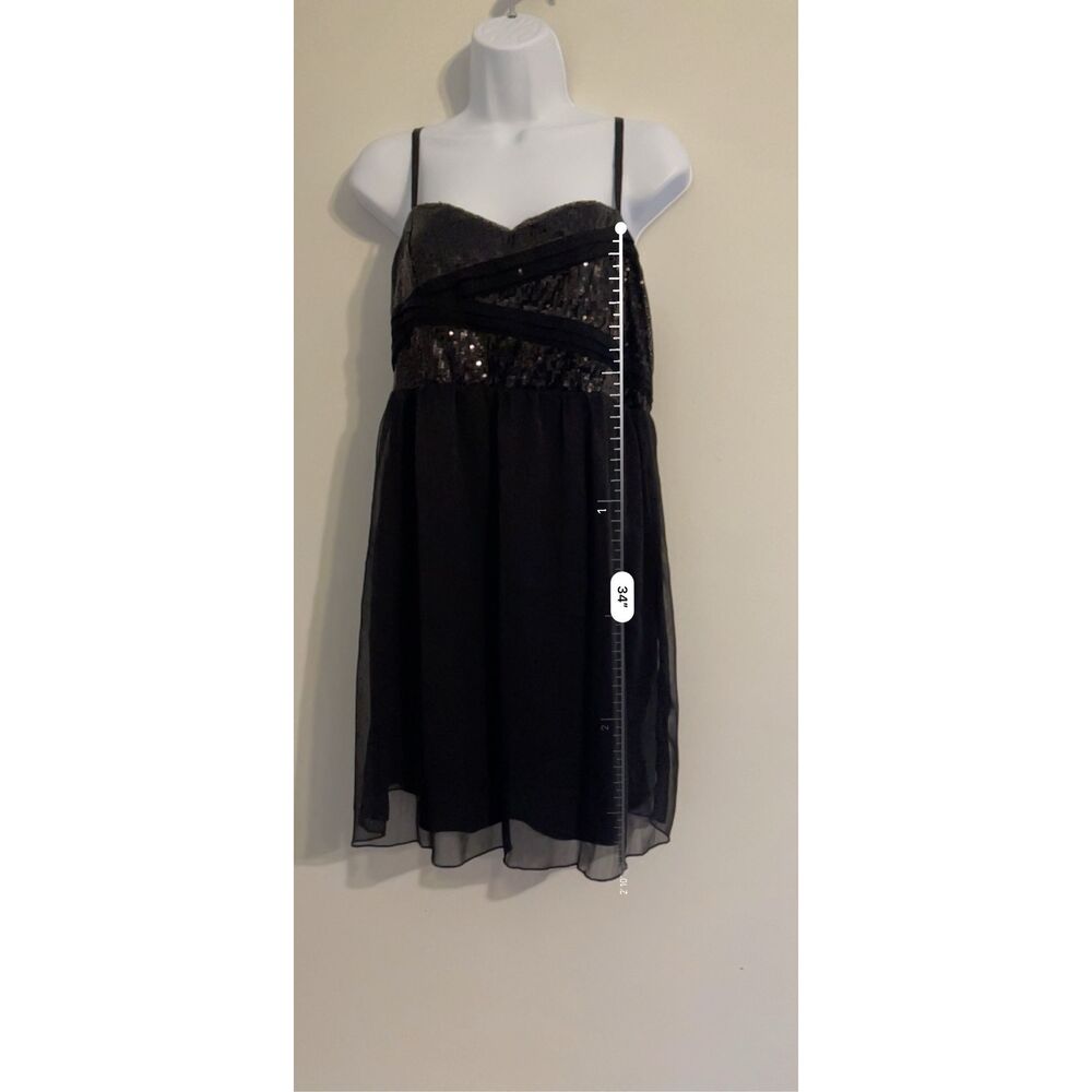 Women’s Black American Rag Sequined Mini Dress/Top - Picture 4 of 8